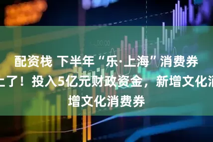 配资栈 下半年“乐·上海”消费券安排上了！投入5亿元财政资金，新增文化消费券